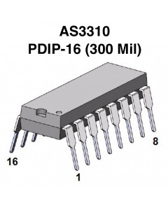 AS3310 ALFA - Voltage Controlled Envelope Generator (ADSR) IC (PDIP-16)