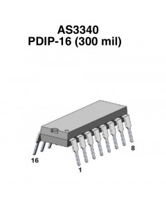 AS3340 ALFA - Voltage Controlled Oscillators (VCO) IC (PDIP-16)