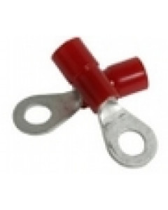 Ring cable lug M4, red
