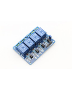 Relekortti 4 kanavainen  relemoduuli optoerottimilla 4 kpl 5V relettä 1 x vaihto
