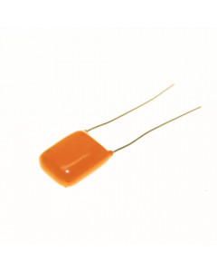 Nissei Japan 47nF (0.047uF) 100V "mini Orange Drops" Metallized Polyester kondensaattori 