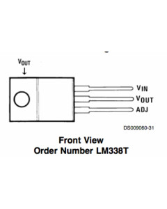 LM338T voltage regulator 5A TO220