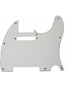 Telecaster style pickguard, White 3-ply