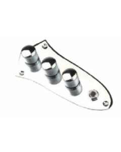 Eco -series prewired control panel for Jazz Bass, chrome