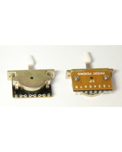 Pickup Selector Switch / 3-way Strat/Tele, cast body, white knob