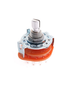 Alpha kiertokytkin 1x12 - rihlattu akseli