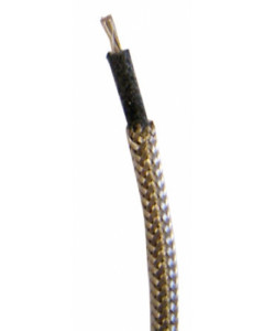 Stranded cloth covered shielded cable - 22AWG per 50cm