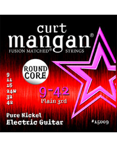 Curt Mangan 9-42 Round Core Pure Nickel  Set - Sähkökitaran kielisetti