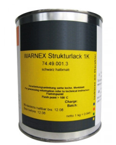 Warnex black protective finish - speaker cab paint.