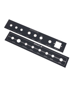 UralTone Jr etu ja takapaneeli - (musta - hopea) (versio 2.5 ja uudemmat - nuppi/combo)