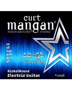 Curt Mangan 12-56 Nickel Wound (Drop Tuning) - Sähkökitaran kielisetti
