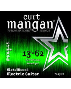 Curt Mangan 13-62 Nickel Wound (Baritone) - Sähkökitaran kielisetti