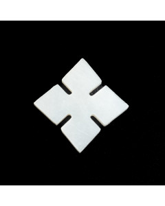 Otelautamerkki 4mm risti - aito MOP (Japan)