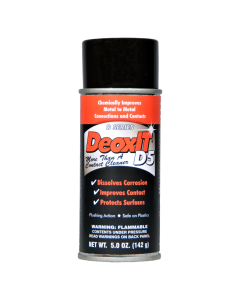 DeoxIT® D5S-6 Spray with adjustable L-M-H valve, CAIG Contact Cleaner & Rejuvenator