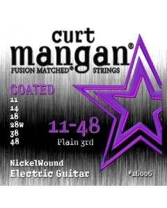 Curt Mangan 11-48 Nickel Wound COATED - Sähkökitaran kielisetti