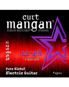 Curt Mangan 11-48 Pure Nickel Wound Set - Sähkökitaran kielisetti