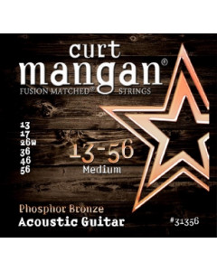 Curt Mangan 13-56 PhosPhor Bronze Medium Set- Teräskielisen akustisen kielisetti