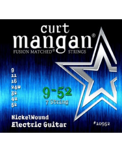 Curt Mangan 9-52 Nickel Wound (7-String) Set - Sähkökitaran kielisetti