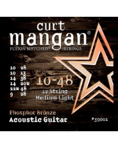 Curt Mangan 10-48 Phosphor Bronze 12-String- Teräskielisen akustisen kielisetti
