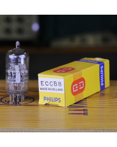 ECC88 (=6DJ8, 6N23P,E88CC, 6BQ7A, PCC88) Philips Holland - nos tube