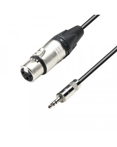 Mikrofonikaapeli Neutrik XLR naaras - 3.5mm stereo plugi - 3m