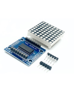 MAX7219 8x8 LED pistematriisi moduuli, punainen