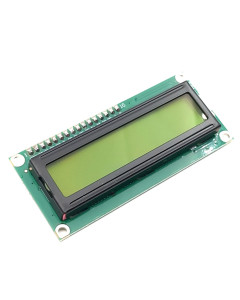 LCD näyttö 1602 2x16, IIC/I2C. Vihreä, LED-taustavalo
