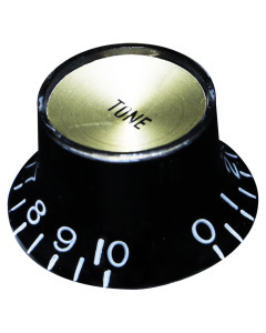 Hosco KB-130TGI Top Hat Tone potentiometrin nuppi - musta-kulta