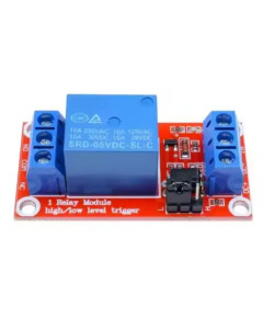 Relekortti relemoduuli optoerottimella, 1 x 5V rele 1xvaihto, liipaisu valittavissa