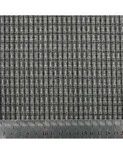 Black w/ White and Silver kaiutinkangas (grill cloth) leveys 60x60cm