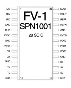 SPN1001-FV1 Reverb IC DSP (SOIC28)