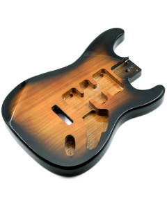 Strato body, Paulownia, HSH, 2-tone burst, lakattu, gloss