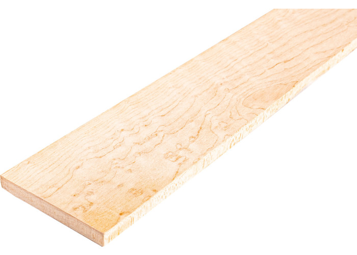 Otelauta-aihio - Birdseye Maple luokka AA - n.530x75x9mm