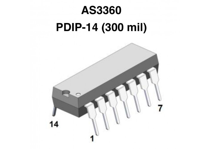 AS3360 ALFA - Dual Voltage Controled Amplifier (VCA) IC (PDIP-16)