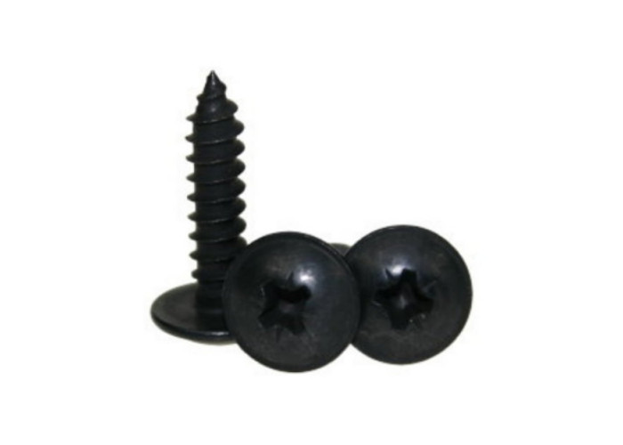 Self tap screw Nﾰ 8 x 12 mm flange head, black