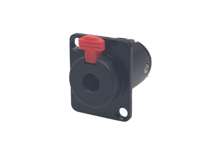 6,3mm stereojakki lukituksella, musta