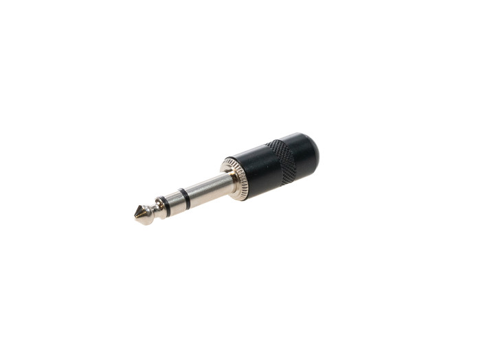 UT 380 Lyhyt plugi STEREO 6,3mm, musta