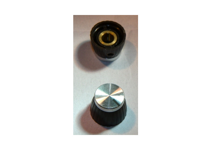 Marshall knob - screw, silver	2