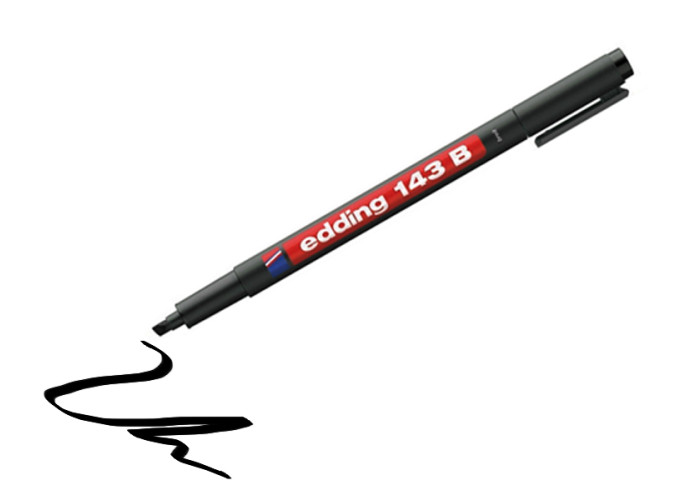 Edding 143B 1-3mm Permanent / vedenpitävä tussi