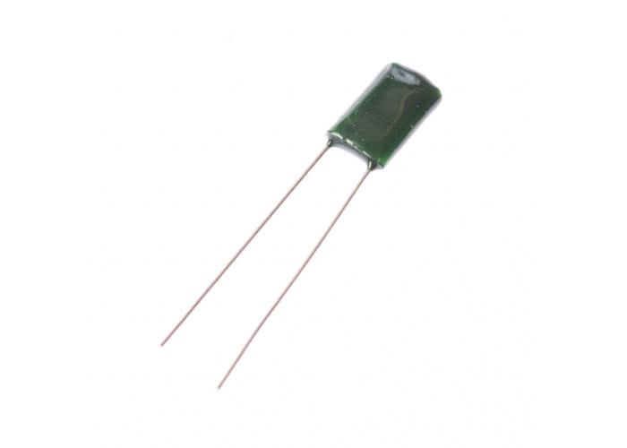 Greenie 1nF (0.01uF) / 63V polyesterikondensaattori, pysty