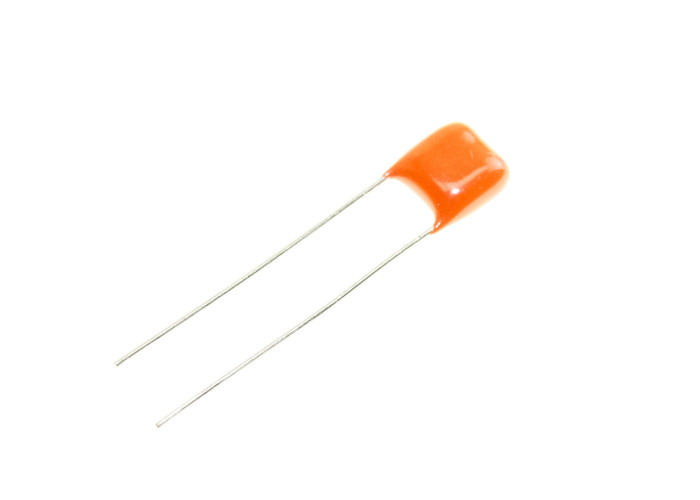 Philips 10nF (0.01uF) 100V "mini Orange Drops" Metallized Polyester kondensaattori 