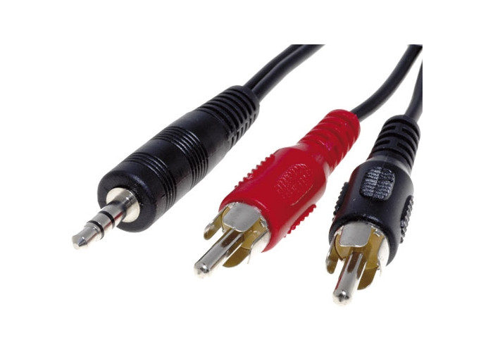 BQ cables 2x RCA-3.5mm stereo 1.2m