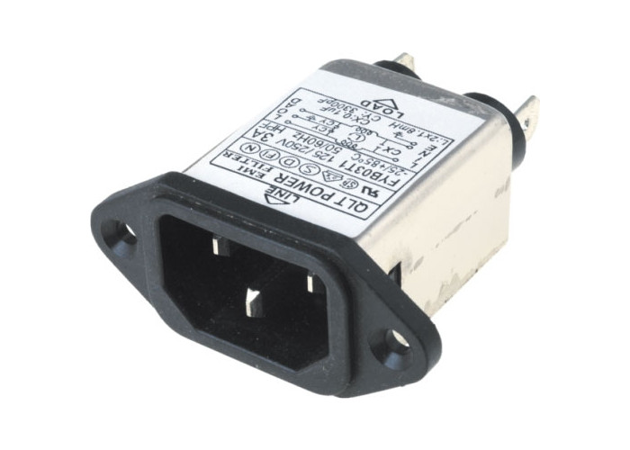 IEC Connector C14 with interference filter QLT power