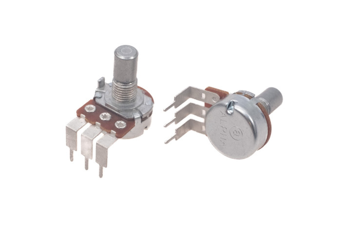 Alpha 16mm 250k LOG right angle PCB pot