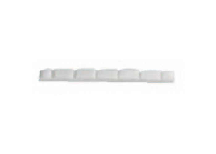 Eco -series slotted nut 42 x 6 x 3, white plastic