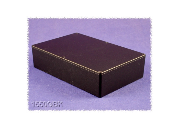 Diecast box Hammond 1550GBK 222x146x51mm, black