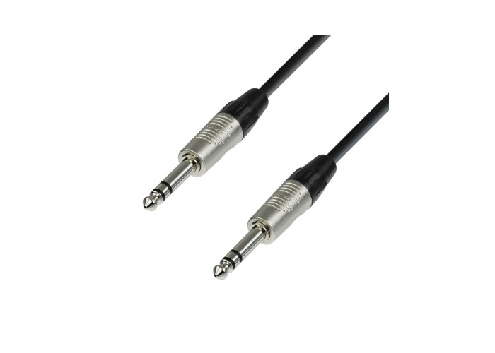 Audio cable 6.3mm REAN stereo plugs, 1.5m