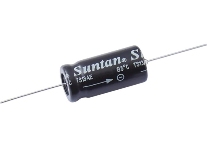 100uF 100V Suntan aksiaalinen elektrolyyttikondensaattori
