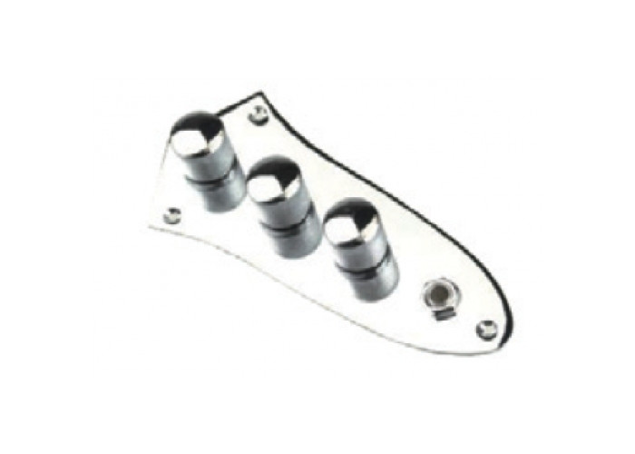 Eco -series prewired control panel for Jazz Bass, chrome