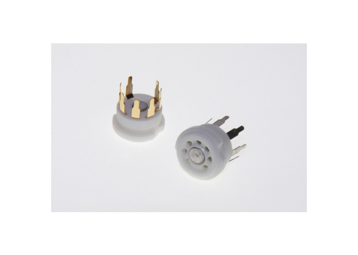 Ceramic 7-pin B7G socket, PCB mount